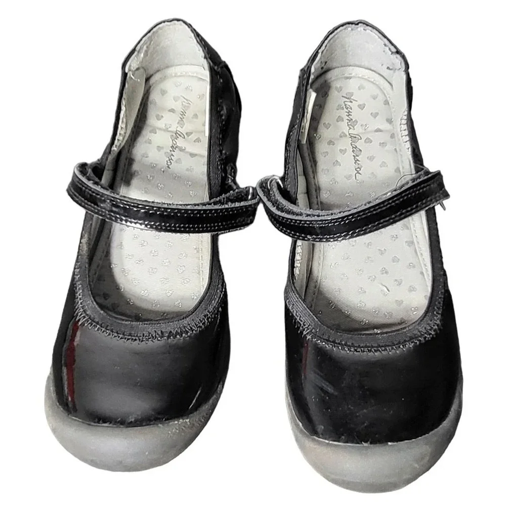 Hanna Andersson Girls  Elise Mary Jane Black Dress Shoes 4 Formal School Holiday